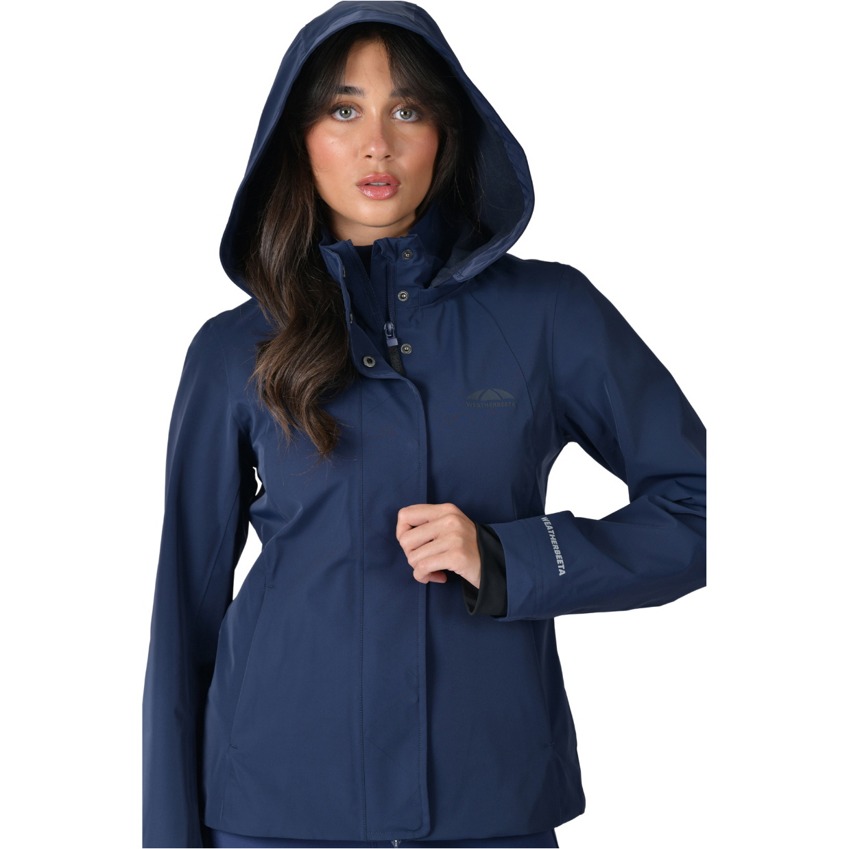 2026 WeatherBeeta Womens Protect Waterproof Riding Jacket 1029987 - Navy